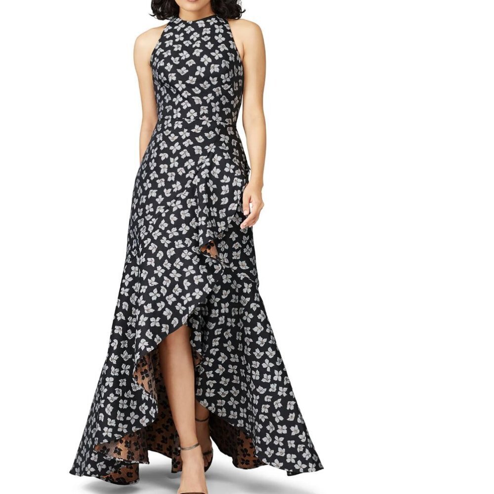 ML Monique Lhuillier Sleeveless Floral Gown size 8
